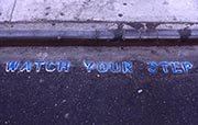 Street Installation, New York City Watch Your Step, 1984